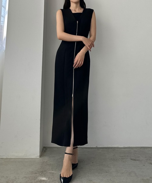 「Louere」 サロペットスカート - アイボリー レディース_画像6