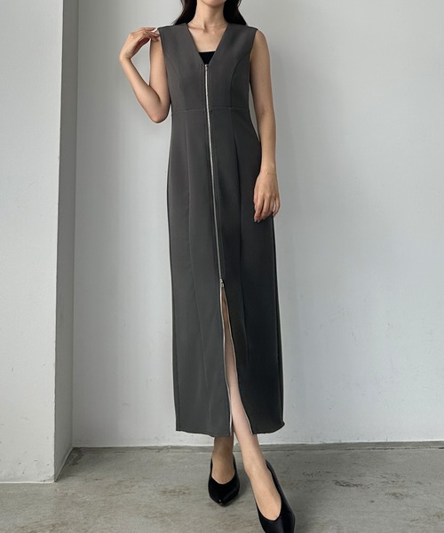 「Louere」 サロペットスカート - アイボリー レディース_画像8