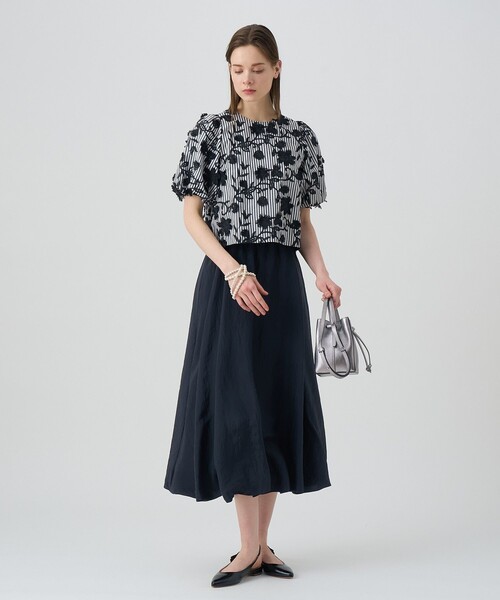 ANAYI フレアスカート サイズ38 ANAYI（アナイ） フレアスカート 38 ネイビー レディース : ZOZOTOWN