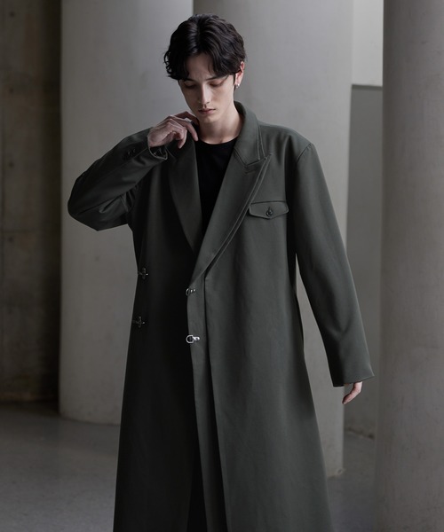 CLEL（クレイル） チェスターコート M グレー メンズ : ZOZOTOWN Yahoo