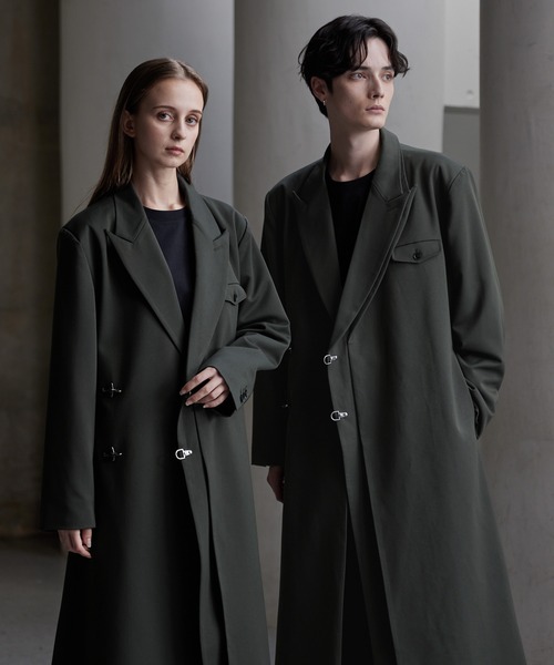 CLEL（クレイル） チェスターコート M グレー メンズ : ZOZOTOWN Yahoo