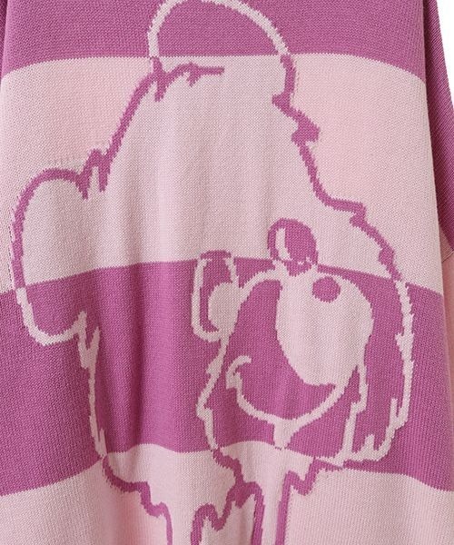 「Candy Stripper」 長袖ニット 2 ブラック レディース_画像7