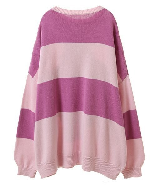 「Candy Stripper」 長袖ニット 2 ブラック レディース_画像8