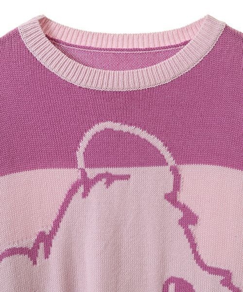 「Candy Stripper」 長袖ニット 2 ブラック レディース_画像9