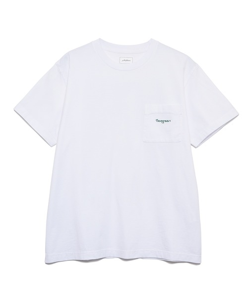 「SEAGREEN」 半袖Tシャツ 3 ホワイト メンズ_画像6