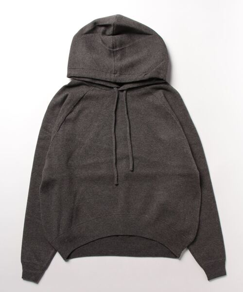 「DouDou」 長袖ニット FREE チャコールグレー レディース_画像2
