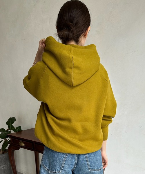 「DouDou」 長袖ニット FREE チャコールグレー レディース_画像9