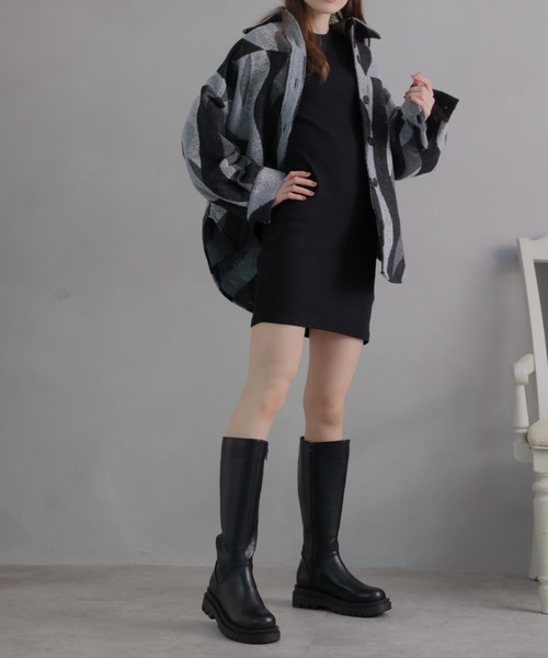 「VIVIAN」 ロングブーツ S ブラック レディース_画像4