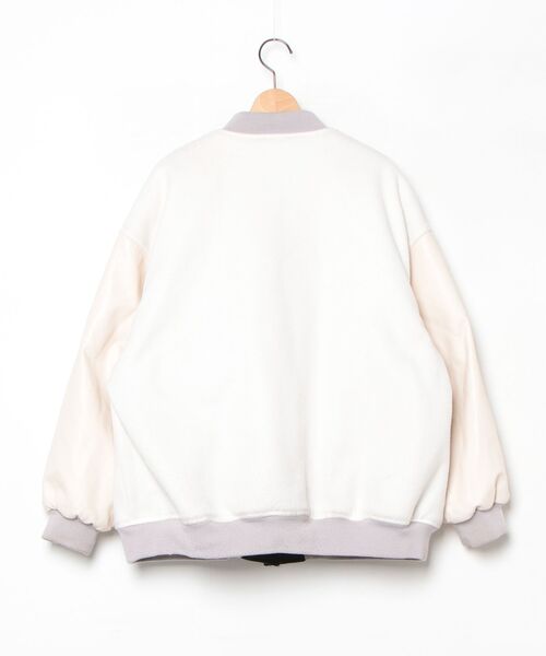 「179/WG」 スタジャン MEDIUM オフホワイト レディース_画像2