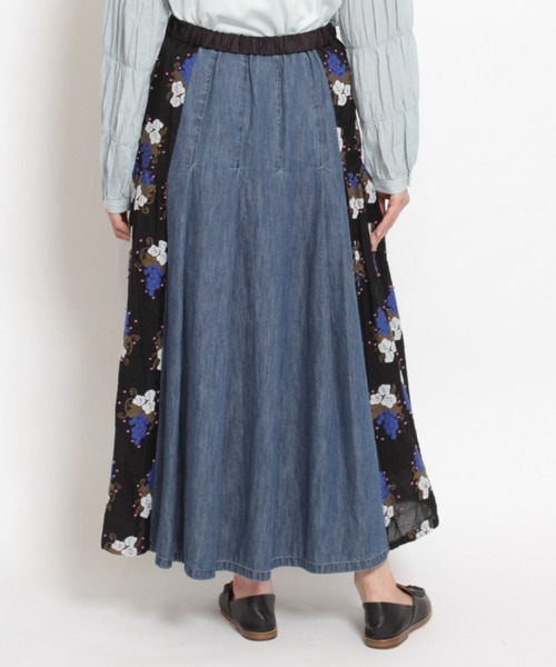 「H.A.K」 フレアスカート FREE ブラック レディース_画像2