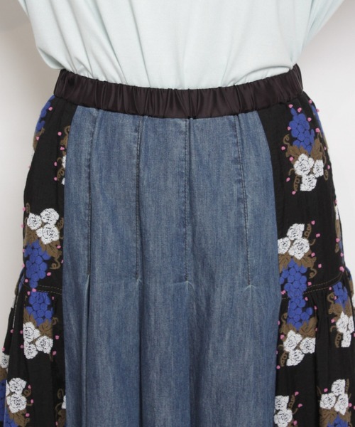 「H.A.K」 フレアスカート FREE ブラック レディース_画像4