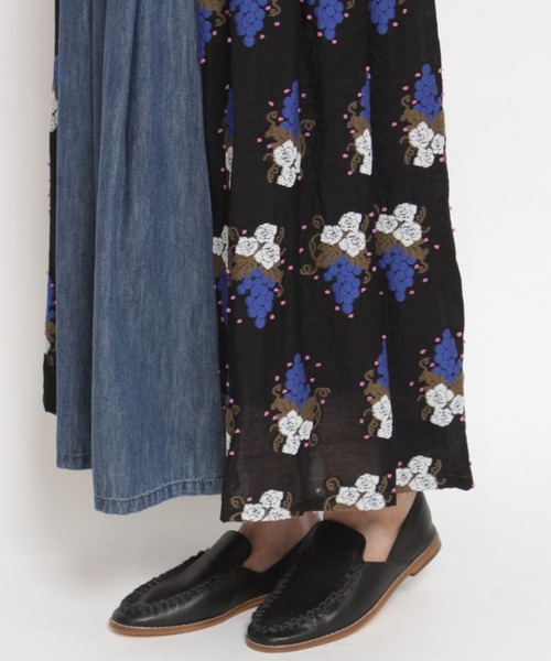 「H.A.K」 フレアスカート FREE ブラック レディース_画像6