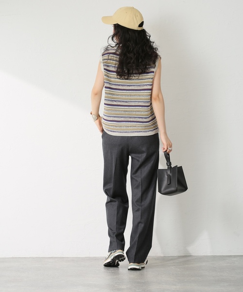 「Spick & Span」 パンツ 36 ベージュ レディース_画像6