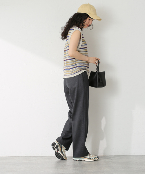 「Spick & Span」 パンツ 36 ベージュ レディース_画像7