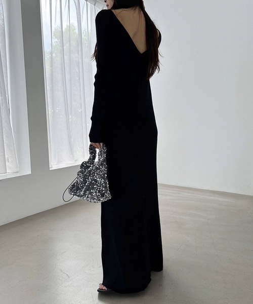 「fifth」 ニットワンピース S ブラック レディース_画像2