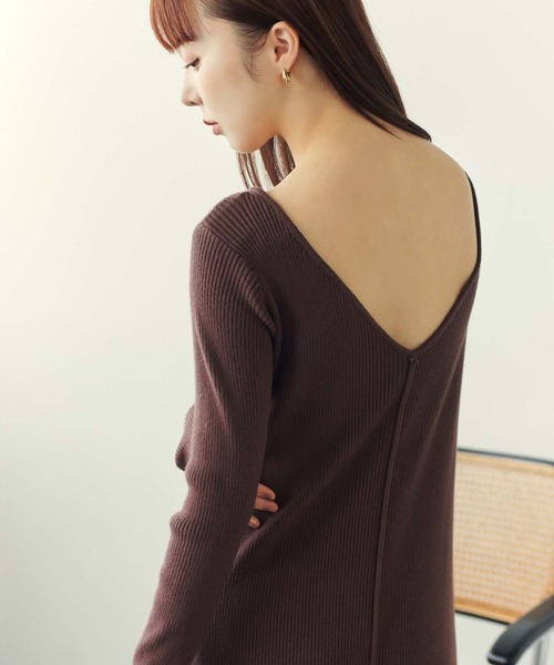 「fifth」 ニットワンピース S ブラック レディース_画像4