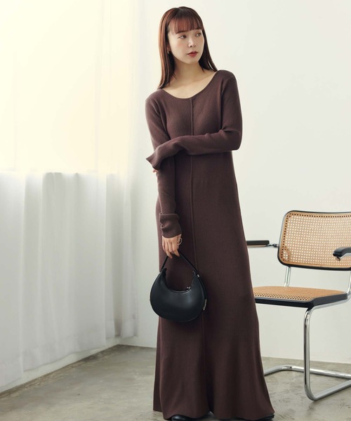 「fifth」 ニットワンピース S ブラック レディース_画像5