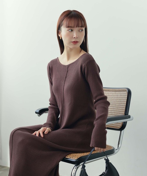 「fifth」 ニットワンピース S ブラック レディース_画像7