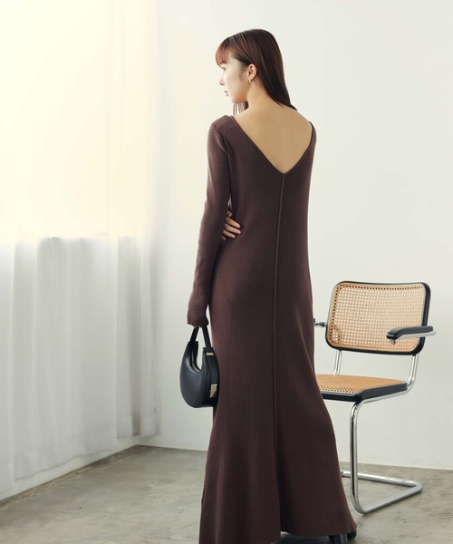 「fifth」 ニットワンピース S ブラック レディース_画像9