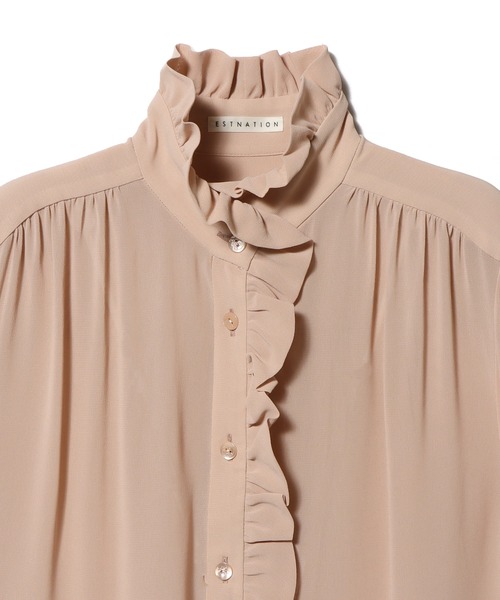 美品♡エストネーション♡36♡ふんわり袖のトップス ESTNATION（エストネーション） 長袖ブラウス 36 オフホワイト