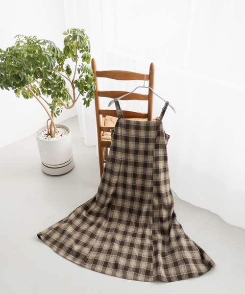 「CLETTE」 キャミソールワンピース 3L チャコールグレー レディース_画像9
