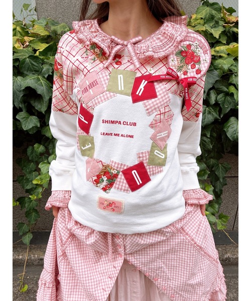 ピンクハウス　トレーナー PINK HOUSE（ピンクハウス） トレーナー スウェット イニシャルロゴ