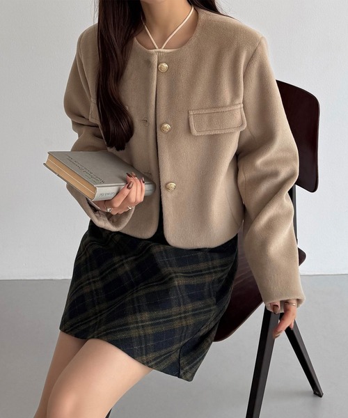 「callautia」 キュロット MEDIUM チャコール レディース_画像4