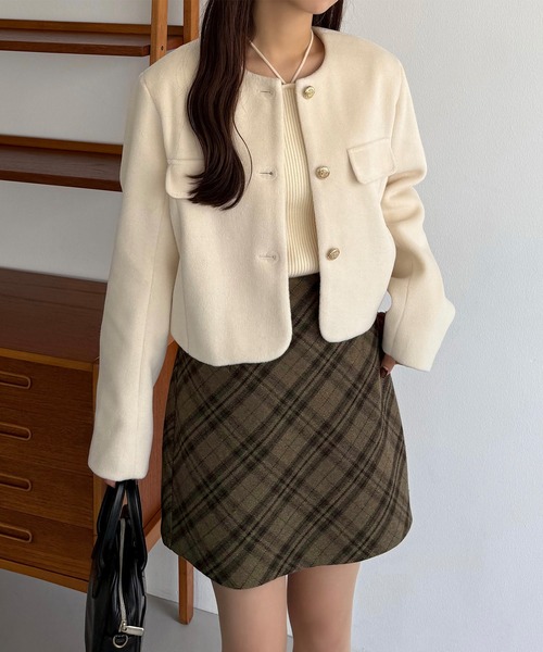 「callautia」 キュロット MEDIUM チャコール レディース_画像8