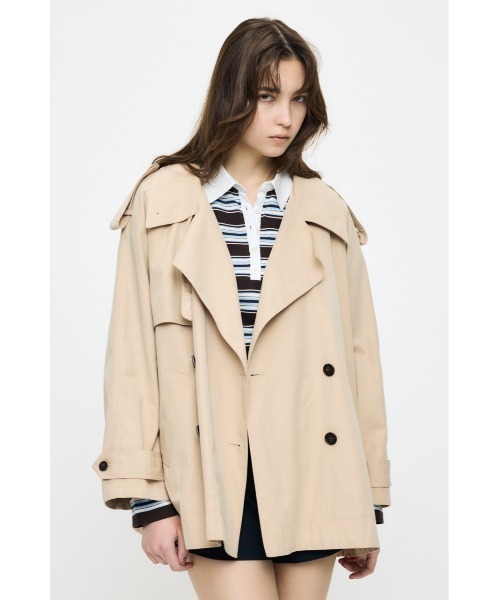 MOUSSY（マウジー） トレンチコート コート 卒業式 SHORT TRENCH