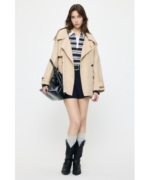 MOUSSY（マウジー） トレンチコート コート 卒業式 SHORT TRENCH