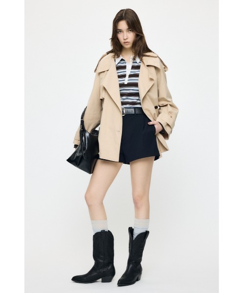 MOUSSY（マウジー） トレンチコート コート 卒業式 SHORT TRENCH