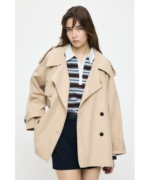 MOUSSY（マウジー） トレンチコート コート 卒業式 SHORT TRENCH