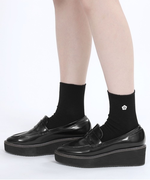 MARY QUANT（マリークヮント） 靴下 マリークワント ベーシックリブ