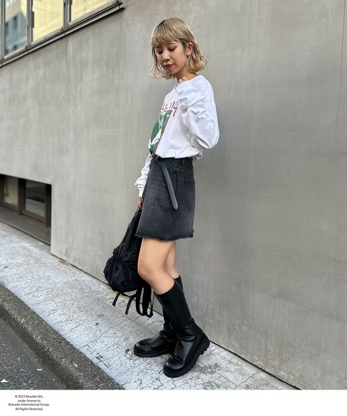 「CIAOPANIC」 長袖カットソー FREE チャコールグレー レディース_画像4