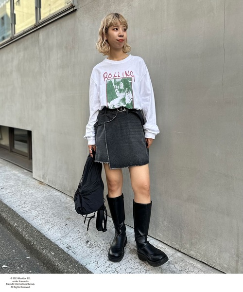 「CIAOPANIC」 長袖カットソー FREE チャコールグレー レディース_画像5