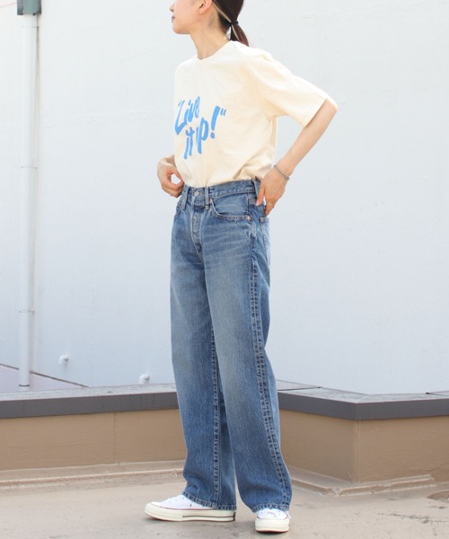 「THE SHINZONE」 デニムパンツ 32 ホワイト レディースの画像