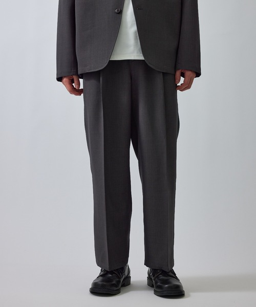 le cercle ADAM ET ROPE' ワイドパンツ スラックス メランジ配色