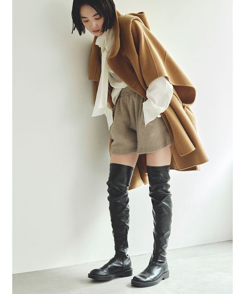 「MIESROHE」 ショートパンツ F モカ レディース_画像2