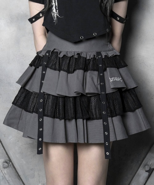 スカート LAZYSLAY LAZYSLAY スカート レースレイヤードスカート : ZOZOTOWN Yahoo!店