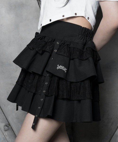 LAZYSLAY スカート レースレイヤードスカート : ZOZOTOWN Yahoo!店