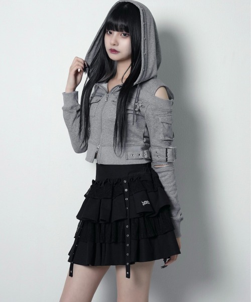 LAZYSLAY スカート レースレイヤードスカート : ZOZOTOWN Yahoo!店