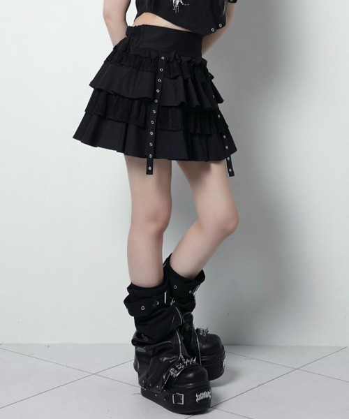LAZYSLAY スカート レースレイヤードスカート : ZOZOTOWN Yahoo!店