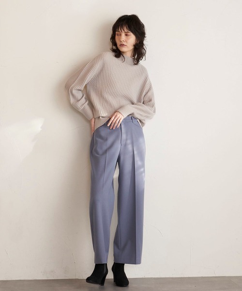 「la.f…」 パンツ 7号 ライトブルー レディース_画像8