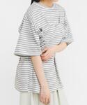 tシャツ ビスチェデザインBIGボーダーTEE...の詳細画像1