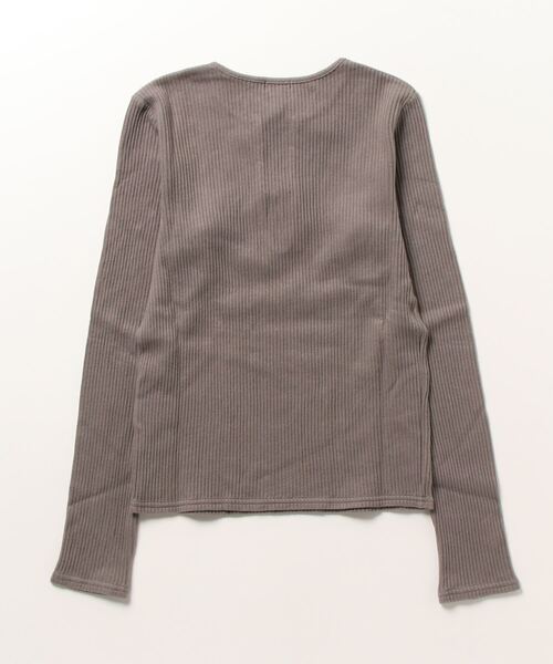 「LOEFF」 長袖カットソー - ブラック レディース_画像3