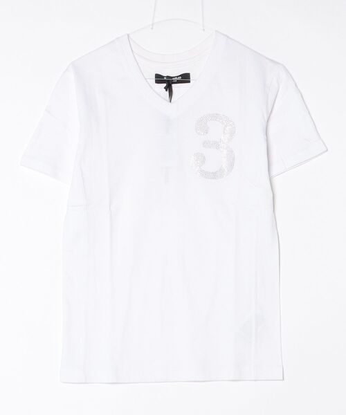 1PIU1UGUALE3 RELAX ワンポイント半袖Tシャツ S ホワイト メンズ