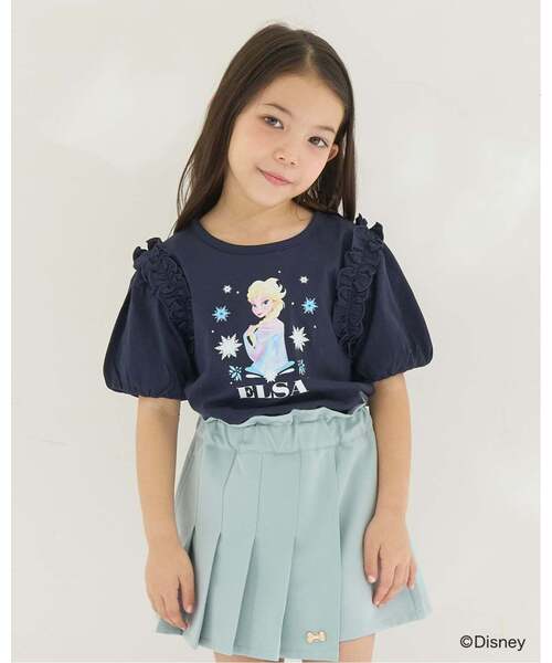tシャツ 「アナと雪の女王」「綿100％」「シャーベット天竺」「UV
