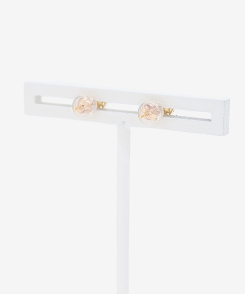 ピアス K10 イエローゴールド ペリドット ハート ピアス BLOOM/ブルーム レディースの画像