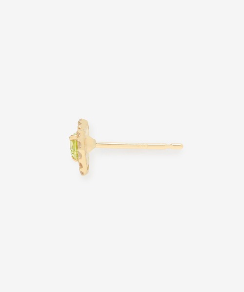 ピアス K10 イエローゴールド ペリドット ハート ピアス BLOOM/ブルーム レディースの画像