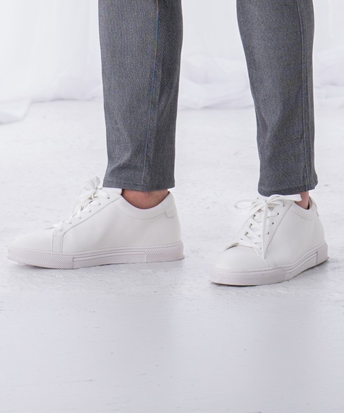 TETE HOMME（テット オム） スニーカー 5.5cm ヒールアップ スムース